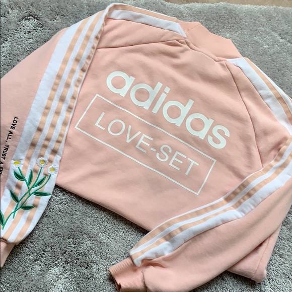 Adidas Love-set Embroidered Jumper - Picture 2 of 7